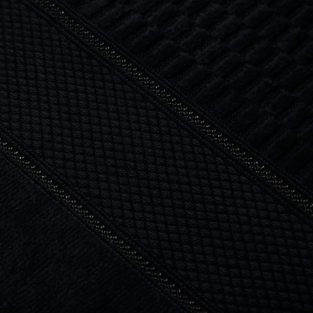 Ręcznik Peru 70x140 czarny welurowy  500g/m2