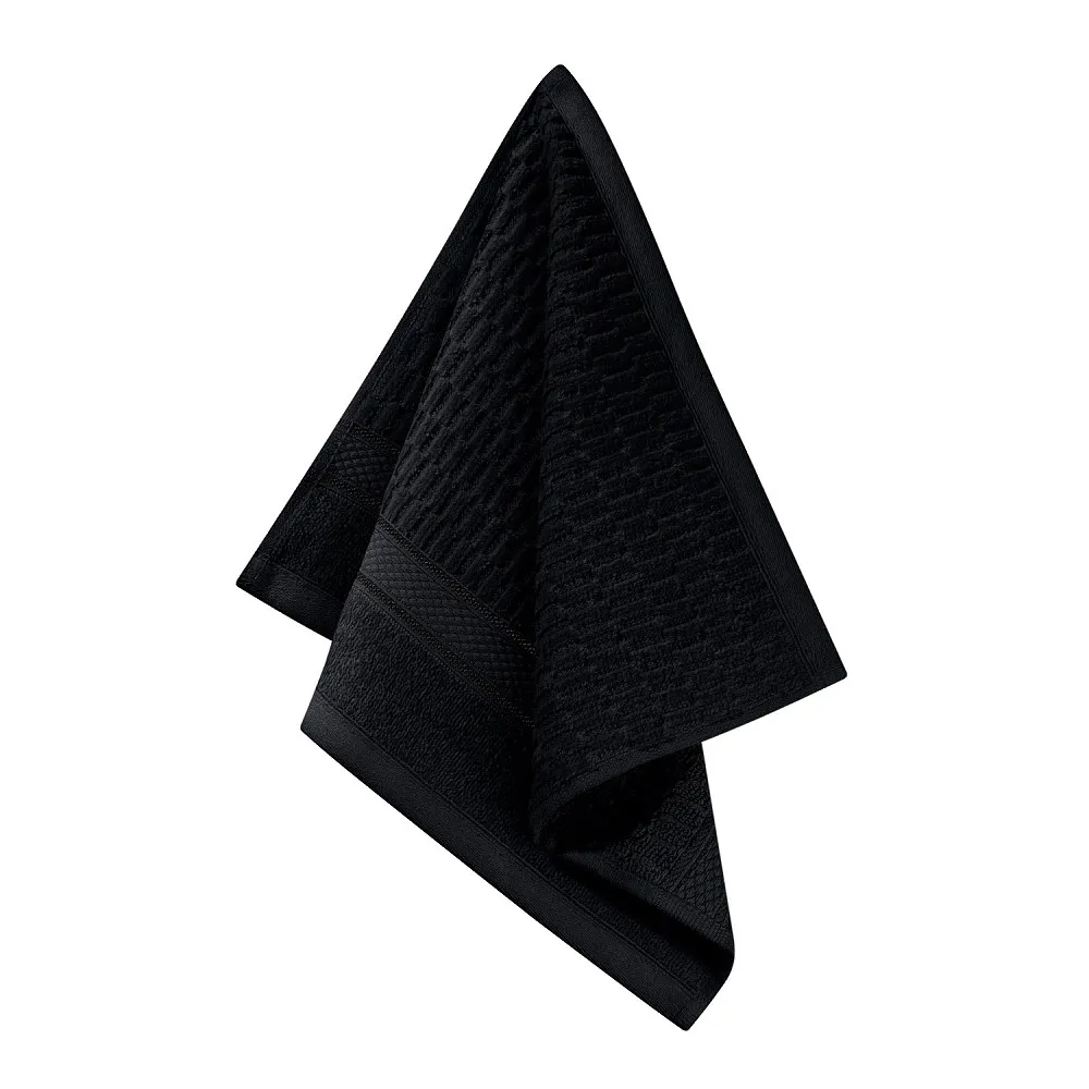 Ręcznik Peru 70x140 czarny welurowy  500g/m2