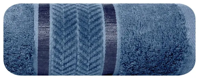 Ręcznik Miro 70x140 niebieski 550g/m2 Eurofirany