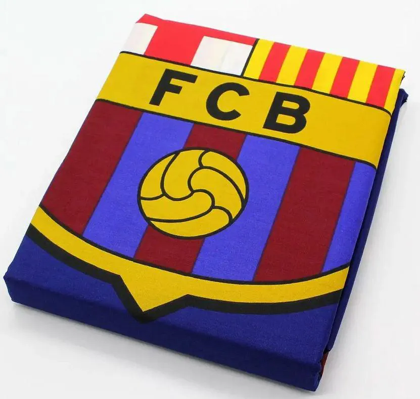 Pościel bawełniana 140x200 FC Barcelona 1607 Herb Barca poszewka 70x90