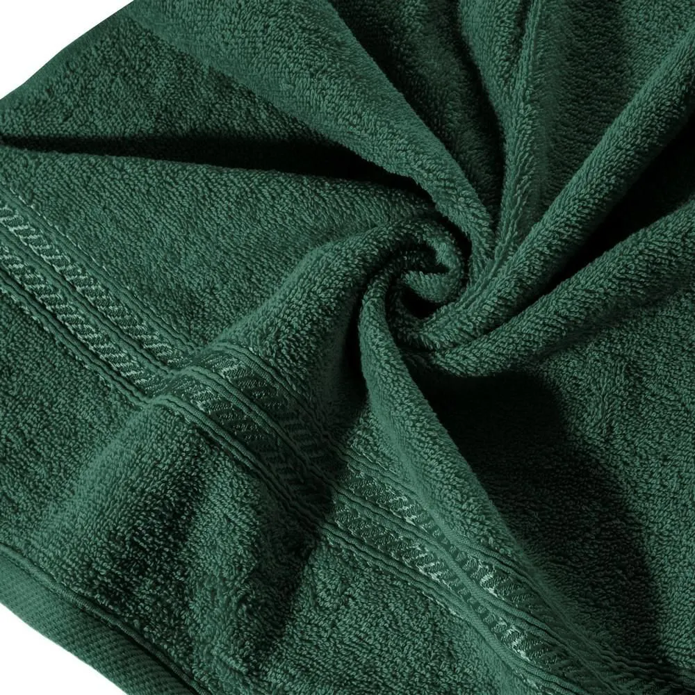 Ręcznik Lori 50x90 zielony ciemny 450g/m2 Eurofirany