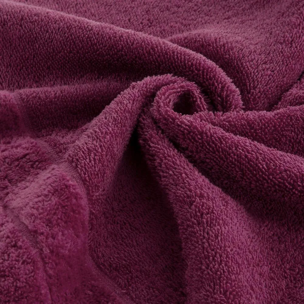 Ręcznik Damla 70x140 amarantowy 500g/m2 frotte Eurofirany