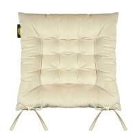 Poduszka siedzisko 40x40x8 Velvet 16 na krzesło złota welwetowa z wiązaniem dekoracyjna Eurofirany