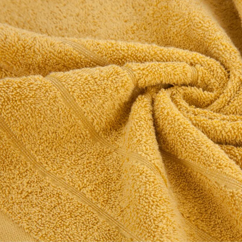 Ręcznik Dali 70x140 musztardowy frotte  500g/m2 Eurofirany