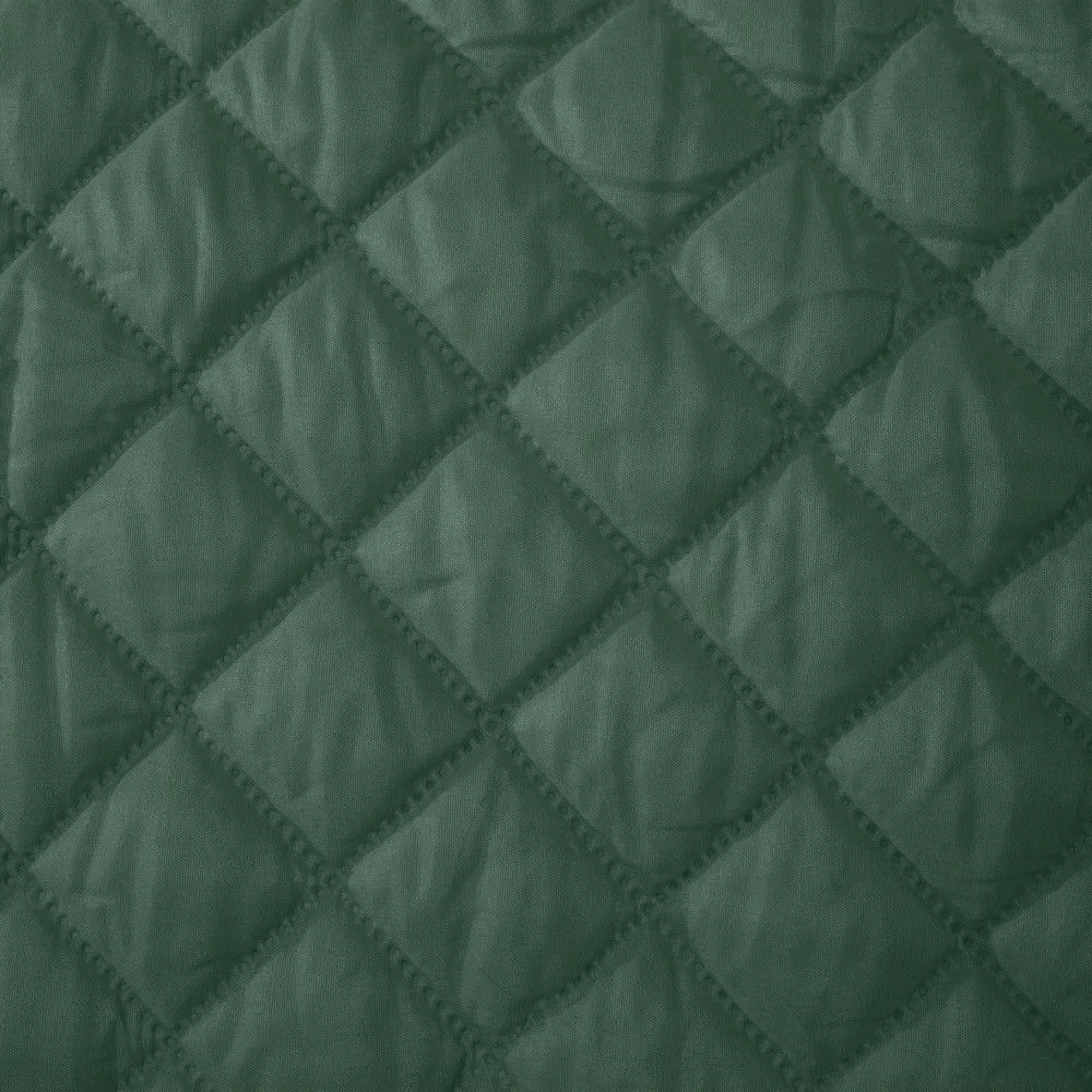 Narzuta dekoracyjna na fotel 70x160 Alara 3 zielona ciemna wzór geometryczny w romby