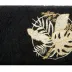 Ręcznik Palms 70x140 czarny 500 g/m2      z haftem i ozdobną bordiurą Eurofirany