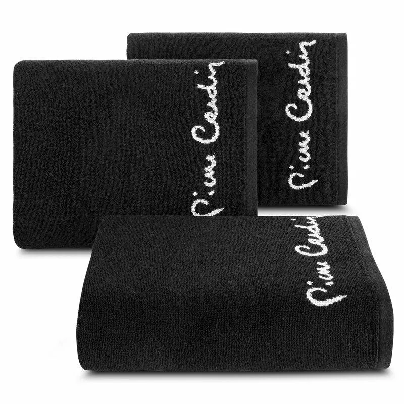 Ręcznik Dario 70x140 czarny frotte        450g/m2 Pierre Cardin