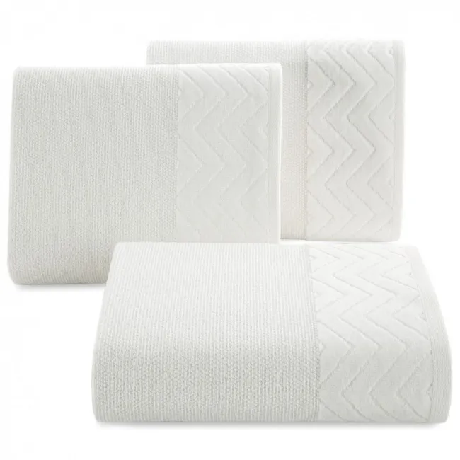 Ręcznik 50x90 Zoe 01 biały 500g/m2 Eurofirany