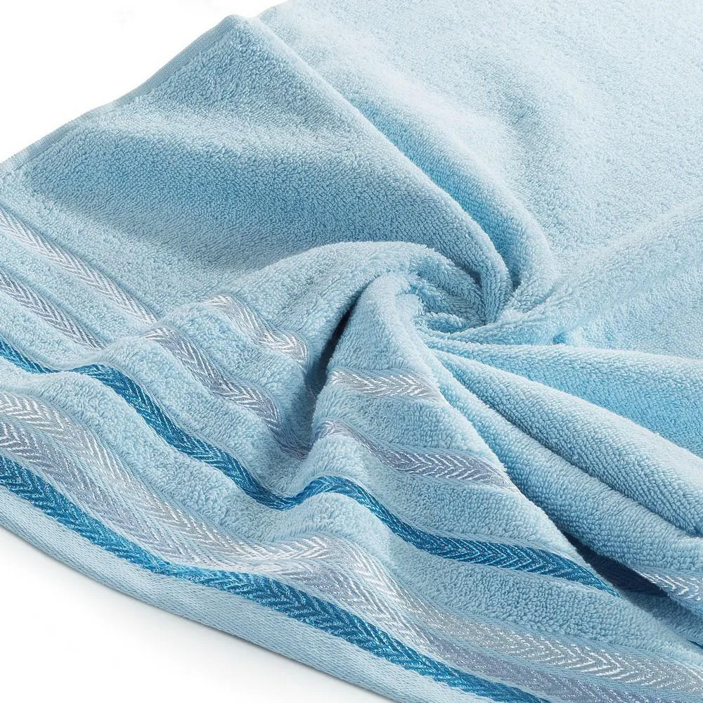 Ręcznik Livia 50x90 12 niebieski 500 g/m2 Eurofirany