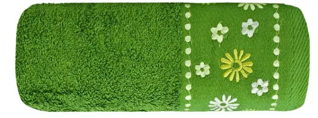 Ręcznik Kwiat 70x140 05 Zielony 500g Eurofirany