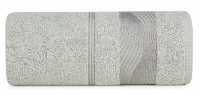 Ręcznik Sylwia 2 50x90 srebrny 500 g/m2  frotte Eurofirany