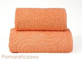 Ręcznik Emma 2 70x140 pomarańczowy 500g/m2 frotte Greno