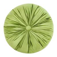 Poduszka dekoracyjna 40 cm Velvet zielona jasna welurowa okrągła Eurofirany