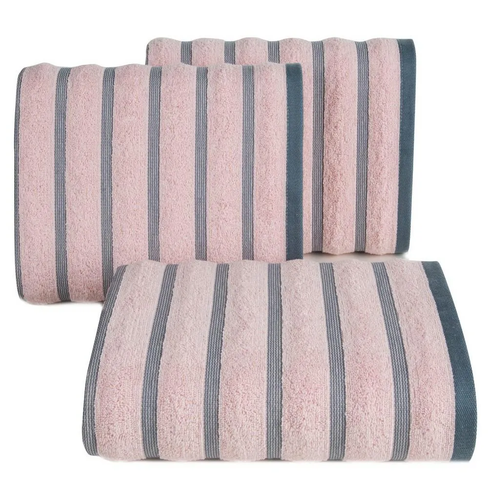 Ręcznik 50x90 Isla różowy frotte 500 g/m2 Eurofirany