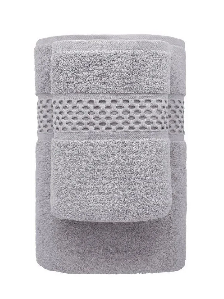 Ręcznik Rete 70x140 szary frotte 650 g/m2 bawełniany przędza dwupętelkowa soft touch 24/2