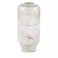 Szklany wazon dekoracyjny 18x40 Lana kremowy