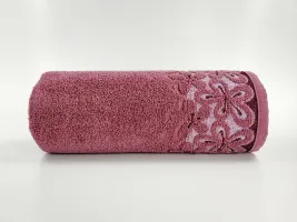 Ręcznik Bella 30x50 purpurowy 450 g/m2 frotte