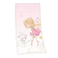 Ręcznik plażowy 75x150 Wróżka Little Fairy różowy dziecięcy bawełniany H23