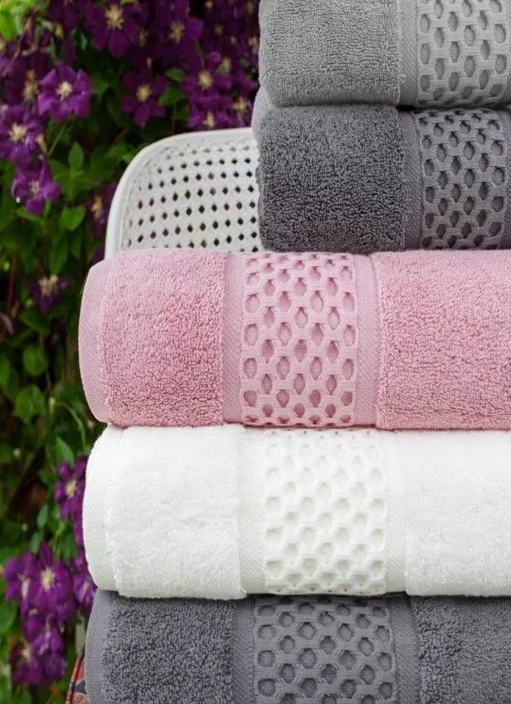 Ręcznik Rete 50x90 szary frotte 650 g/m2 bawełniany przędza dwupętelkowa soft touch 24/2