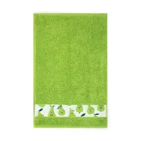 Ręcznik 30x50 Gruszka Groszkowy-K9-561 zielony frotte bawełniany dziecięcy do przedszkola