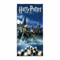Ręcznik plażowy 70x140 Harry Potter  granatowy dziecięcy welurowy H24