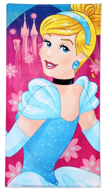 Ręcznik plażowy 70x140 Kopciuszek 4420 Cinderella Princess dziecięcy