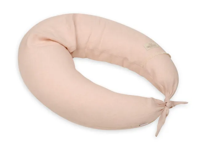 Poduszka pozycjonująca Relax Linen 190cm  kremowa do karmienia ciążowa wypoczynkowa