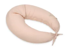 Poduszka pozycjonująca Relax Linen 190cm kremowa do karmienia ciążowa wypoczynkowa