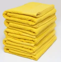 Ręcznik Bolero 50x90 żółty frotte 500 g/m2 jednobarwny żakardowy z bordiurą