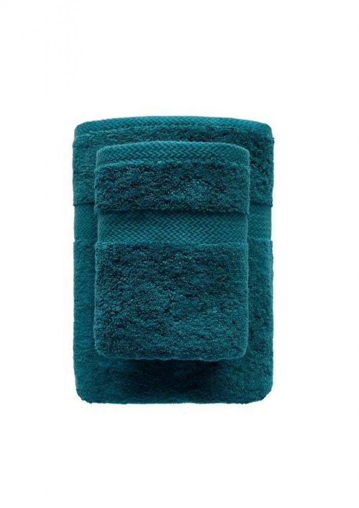 Ręcznik Fashion 70x140 morski 550g/m2 z bordiurą frotte bawełniany jednobarwny