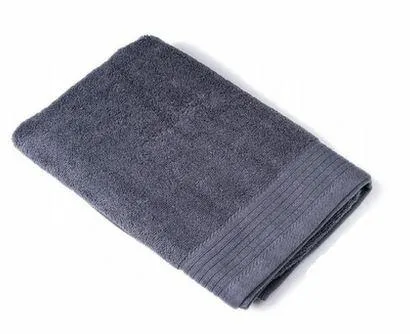 Ręcznik Milos 70x140 szary ciemny z bordiurą 550 g/m2