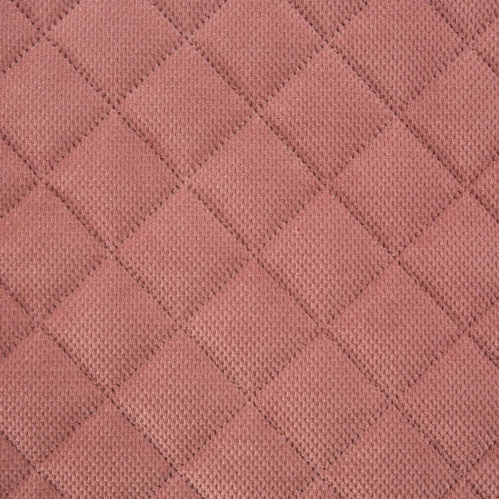 Narzuta dekoracyjna 220x240 Milo różowa romby geometria welwetowa Eurofirany