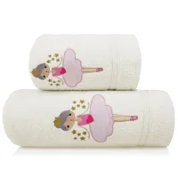 Ręcznik dziecięcy 50x90 Kasia księżniczka pudrowy różowy Baby