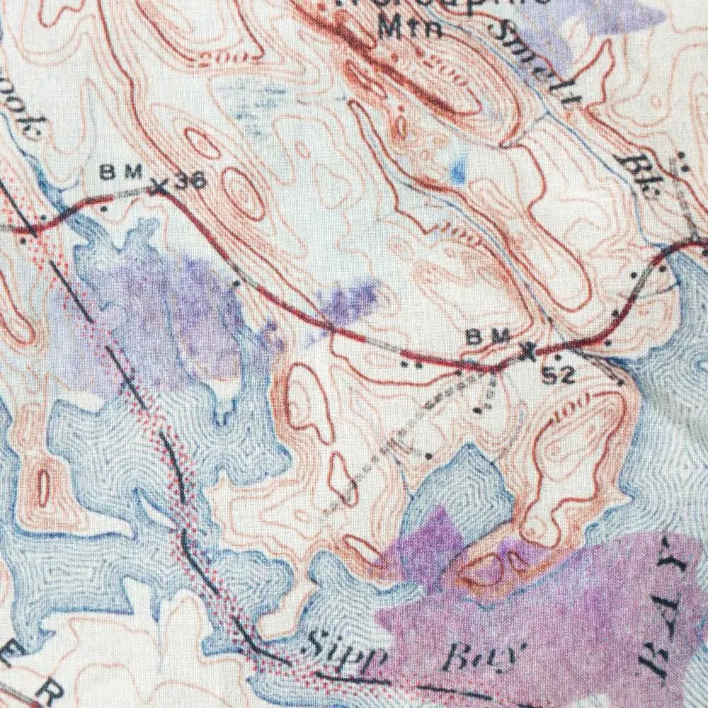 Pościel bawełniana 220x200 skandynawski jeleń kompas mapa dwustronna Carmen Eurofirany