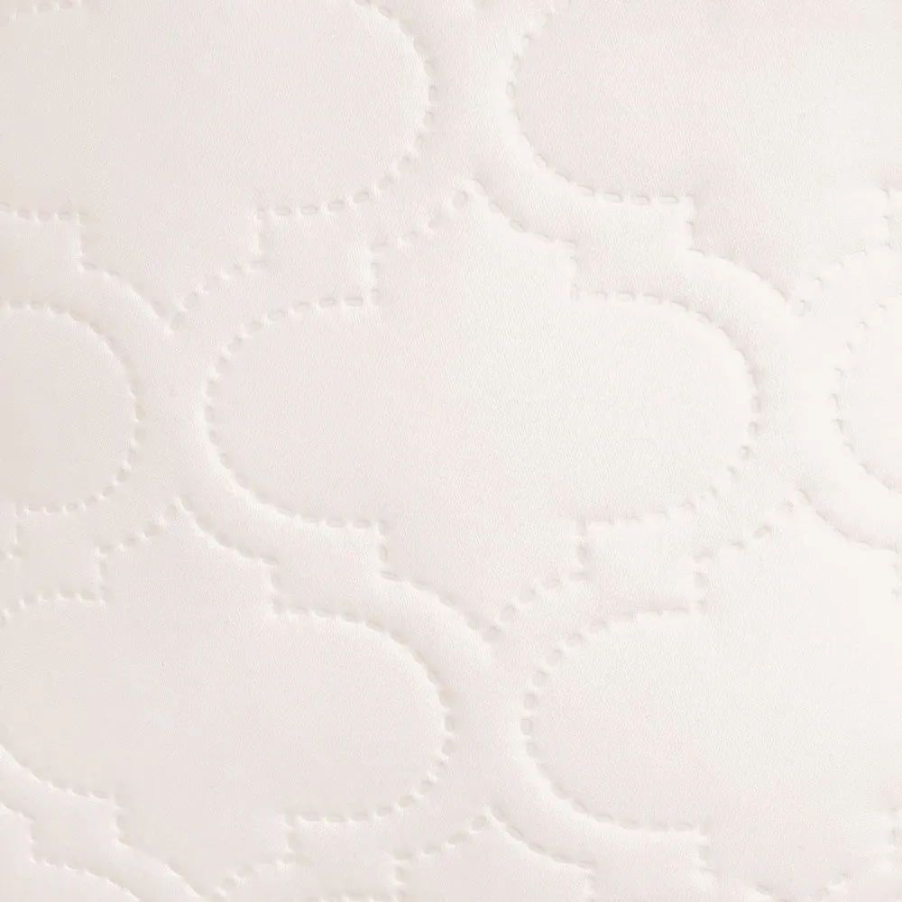 Narzuta dekoracyjna 200x220 beżowa jasna marokańska koniczyna Maroko pikowana