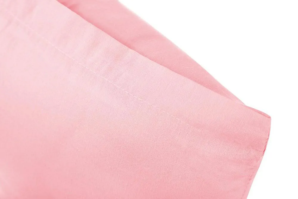Poszewka bawełniana 50x70 różowa pudrowa jednobarwa Simply