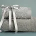 Komplet ręczników 2 szt. Tamina srebrny stalowy 50x90 70x140 550 g/m2 Eurofirany