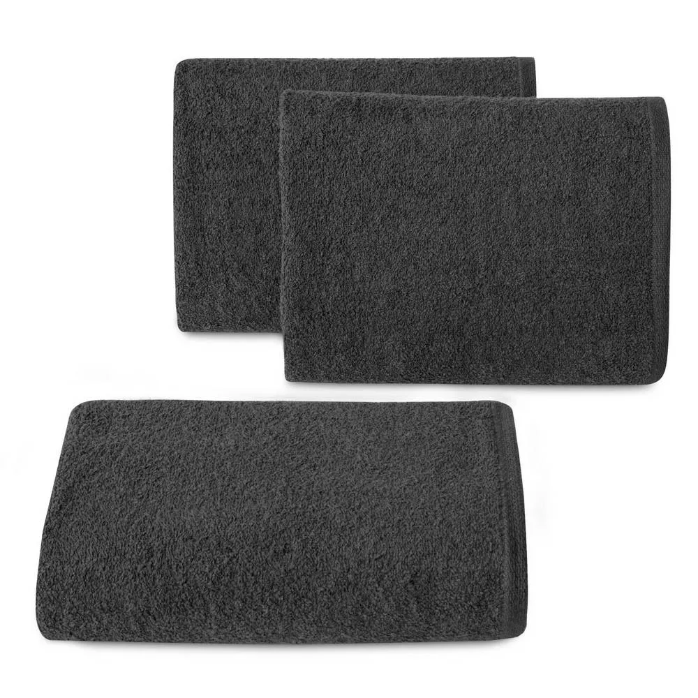 Ręcznik Gładki 1 50x90  czarny 400g Eurofirany