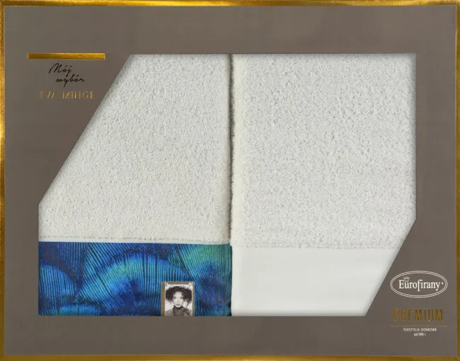 Komplet ręczników w pudełku 2szt Camila 50x90 kremowy Eurofirany