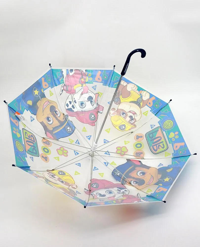 Parasolka dla dzieci Psi Patrol Paw 4574 Pieski Chase Marshall Zuma parasol przeźroczysty