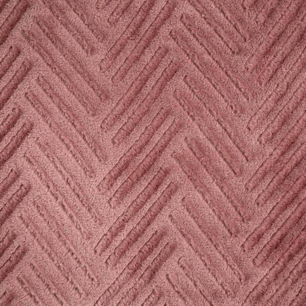 Koc narzuta z mikrofibry 150x200 Mery 1 różowy jodełka