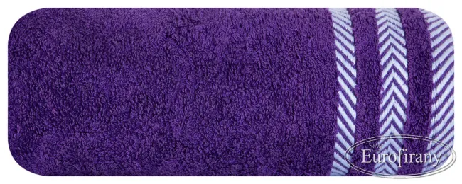 Ręcznik Mona  50x90 24 śliwkowy frotte 500 g/m2 Eurofirany