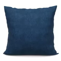 MILAS Poszewka dekoracyjna, 50x50cm, kolor 037 ciemny niebieski - szyta w Polsce MILAS0/POP/037/050050/1
