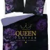 Pościel bawełniana 160x200 Queen kwiaty   fioletowa czarna 4332 A Home 130