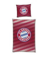 Pościel bawełniana 160x200 Bayern Monachium czerwona poszewka 70x80 C23