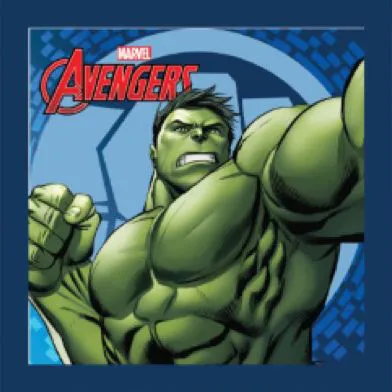 Ręcznik magiczny 30x30 Avengers D 2126 Hulk Bruce Banner Zielony Olbrzym