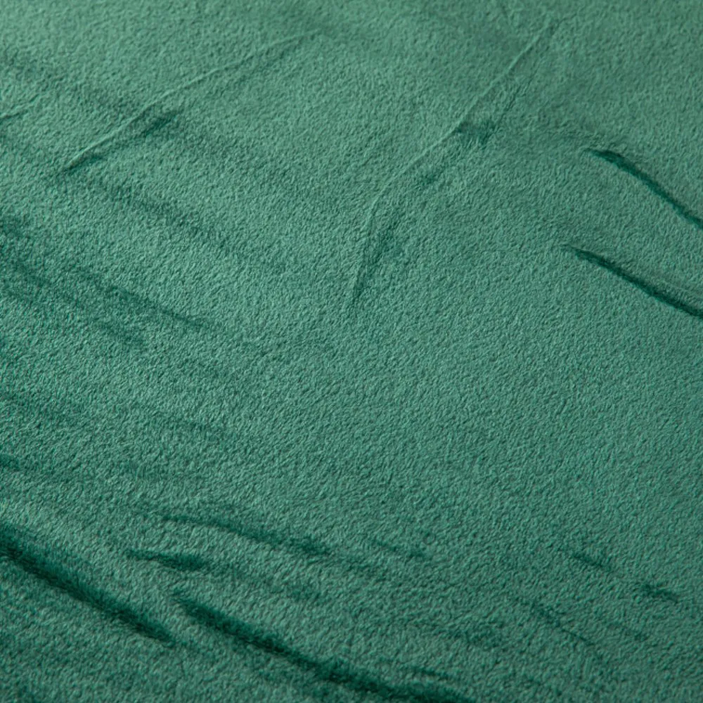 Koc narzuta z mikrofibry 130x170 Solo zielony butelkowy