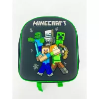 Plecak 3D do przedszkola Minecraft zielony P24