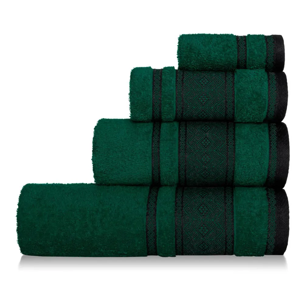 Ręcznik Panama 70x140 zielony butelkowy   frotte 500g/m2