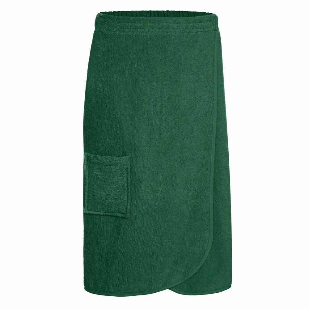 Ręcznik męski do sauny Kilt L/XL zielony butelkowy frotte bawełniany